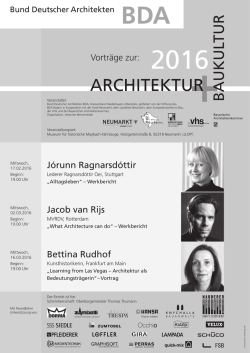 J&oacute;runn Ragnarsd&oacute;ttir Jacob van Rijs Bettina Rudhof