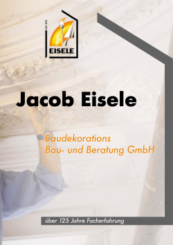 Jacob Eisele GmbH - Eisele Baudekoration