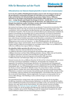 Hintergrund Projektinformation Syrien-Konflikt