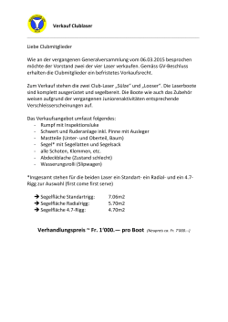 Verhandlungspreis ~ Fr. 1`000.— pro Boot (Neupreis ca. Fr. 7`000.--)