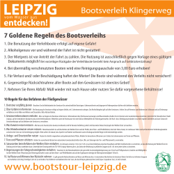 5. F&uuml;r Verlust und/ oder Besch&auml;digung haftet der Mieter! Die Boote