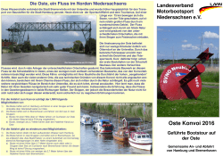 Prospekt Oste-Konvoi 2016 - Landesverband Motorbootsport
