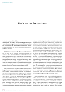 Kredit von der Pensionskasse