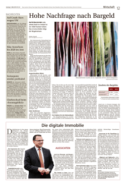 Hohe Nachfrage nach Bargeld