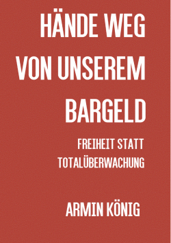H&auml;nde weg von unserem Bargeld