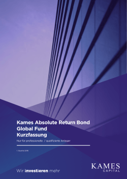 Kames Absolute Return Bond Global Fund