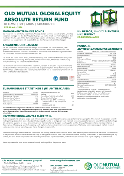 OLD MUTUAL GLOBAL EQUITY ABSOLUTE RETURN FUND