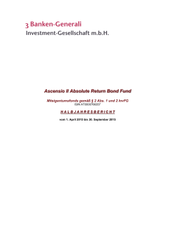 Ascensio II Absolute Return Bond Fund