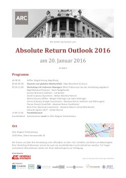 Absolute Return Outlook 2016