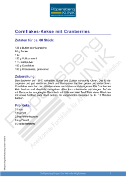 Cornflakes-Kekse mit Cranberries