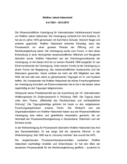 Nachruf - Wissenschaftliche Vereinigung für Internationales