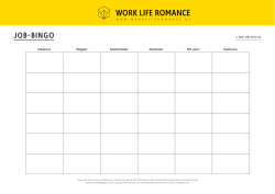 job-bingo - Work-Life