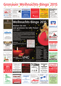 Gronauer Weihnachts-Bingo 2015