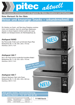 Heisse und knusprige Snacks &ndash; sekundenschnell