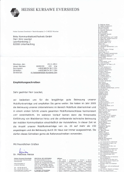 heisse kursawe eversheds - Bräu KommunikationsTechnik GmbH