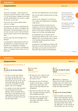 Klagegottesdienst