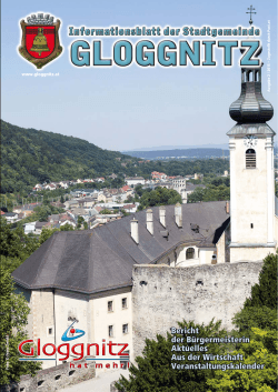 Informationsblatt 2/2015 - Stadtgemeinde Gloggnitz