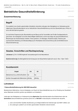 Betriebliche Gesundheitsförderung - Drucken - TK-Lex