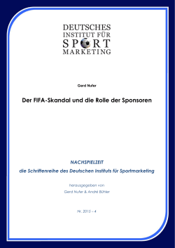 Der FIFA-Skandal und die Rolle der Sponsoren