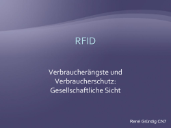 RFID Gesellschaftliche Sicht