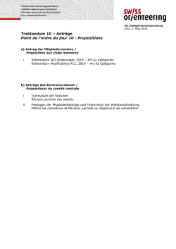 10_Anträge / Propositions