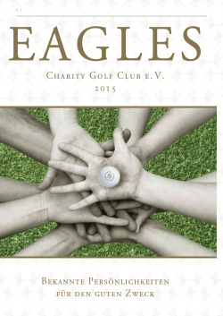 Charity Golf Club e.V. 2015 Bekannte Persönlichkeiten für den