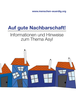 Auf gute Nachbarschaft! - Initiativkreis: Menschen.Würdig.