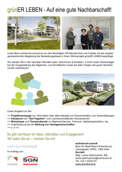 gr&uuml;nER LEBEN - Auf eine gute Nachbarschaft!