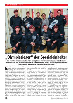 &bdquo;Olympiasieger&ldquo; der Spezialeinheiten