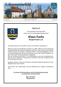 Klaus Fuchs - lokalmatador.de