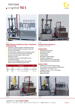 unigrind TSC S - Unigrind GmbH & Co. KG