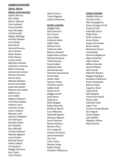AMBASSADORS 2015
