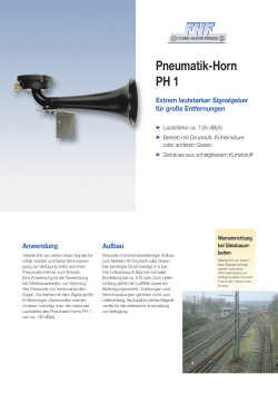 Pneumatik-Horn PH 1 - bei FHF, Funke Huster Fernsig GmbH
