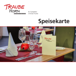 Speisekarte - Restaurant Traube Horn