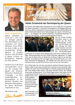 Heiko Schmelzle bei Gartenparty der Queen