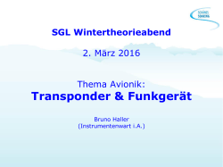 Wintertheorie Transponder & Funkgerät