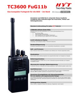 HYT Prospekt TC3600 FuG11b-BSM