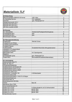 Materialliste TLF