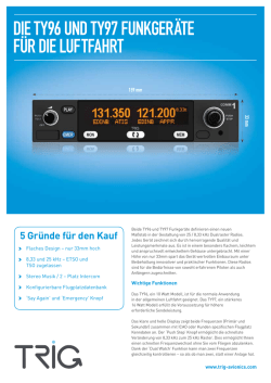 die ty96 und ty97 funkger&auml;te f&uuml;r die luftfahrt