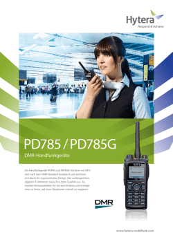 Hytera PD785 / PD785G - DMR-Handfunkgeräte