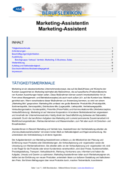 Marketing-Assistentin Marketing-Assistent