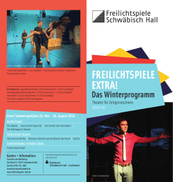 Unser Programmflyer für das Winterprogramm 2015/16 als PDF