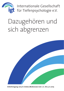 Tagungsprogramm 2015