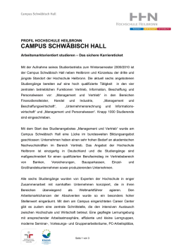 CAMPUS SCHWÄBISCH HALL