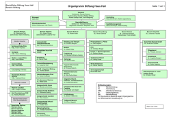 Organigramm Stiftung Haus Hall