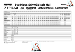Linie 7 - Stadtbus Schwäbisch Hall
