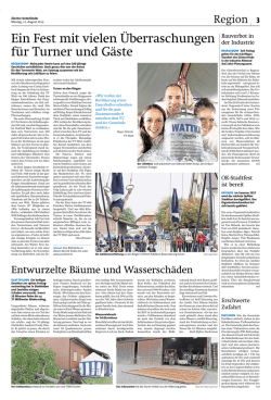 Ein Fest mit vielen &Uuml;berraschungen f&uuml;r Turner und G&auml;ste