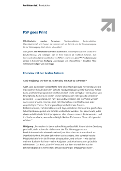 PSP goes Print - ProSiebenSat.1 Produktion