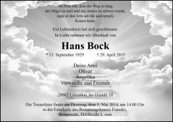 Hans Bock - Weser