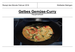 Gelbes Gemüse-Curry - Freundeskreis Dritte Welt eV